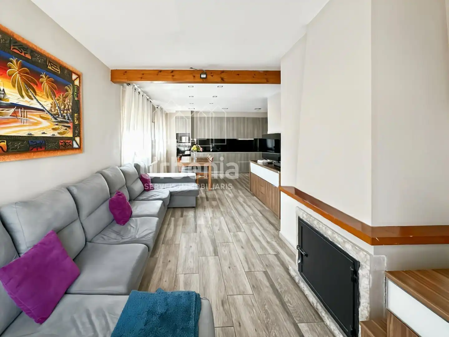 Sala de estar de Piso en venta en Dosrius con Aire acondicionado, Calefacción y Terraza