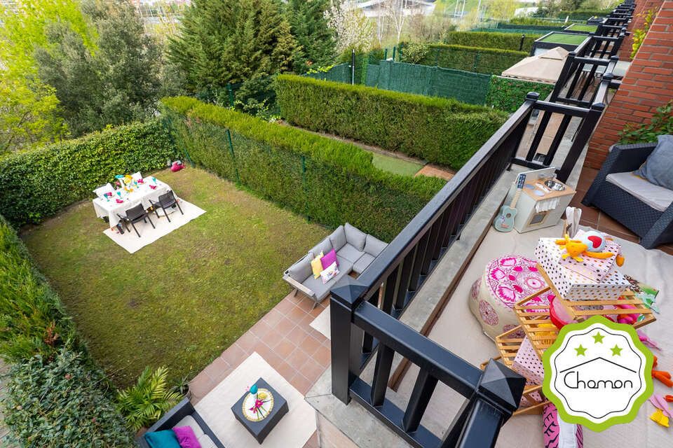 Terraza de Casa adosada en venta en Bilbao  con Calefacción, Jardín privado y Terraza