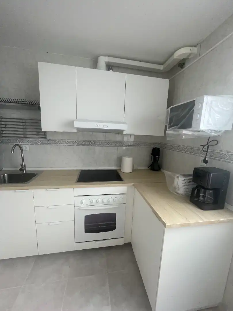 Kitchen of Flat for rent in Almendralejo  with Air Conditioner, Furnished and Oven