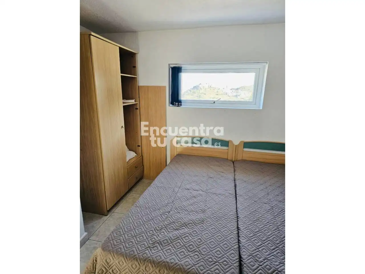 Schlafzimmer von Einfamilien-Reihenhaus zur Miete in Polop mit Klimaanlage, Heizung und Privatgarten