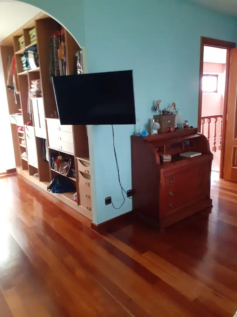 Sala d'estar de Casa o xalet en venda en Villarejo de Órbigo amb Jardí privat, Terrassa i Traster