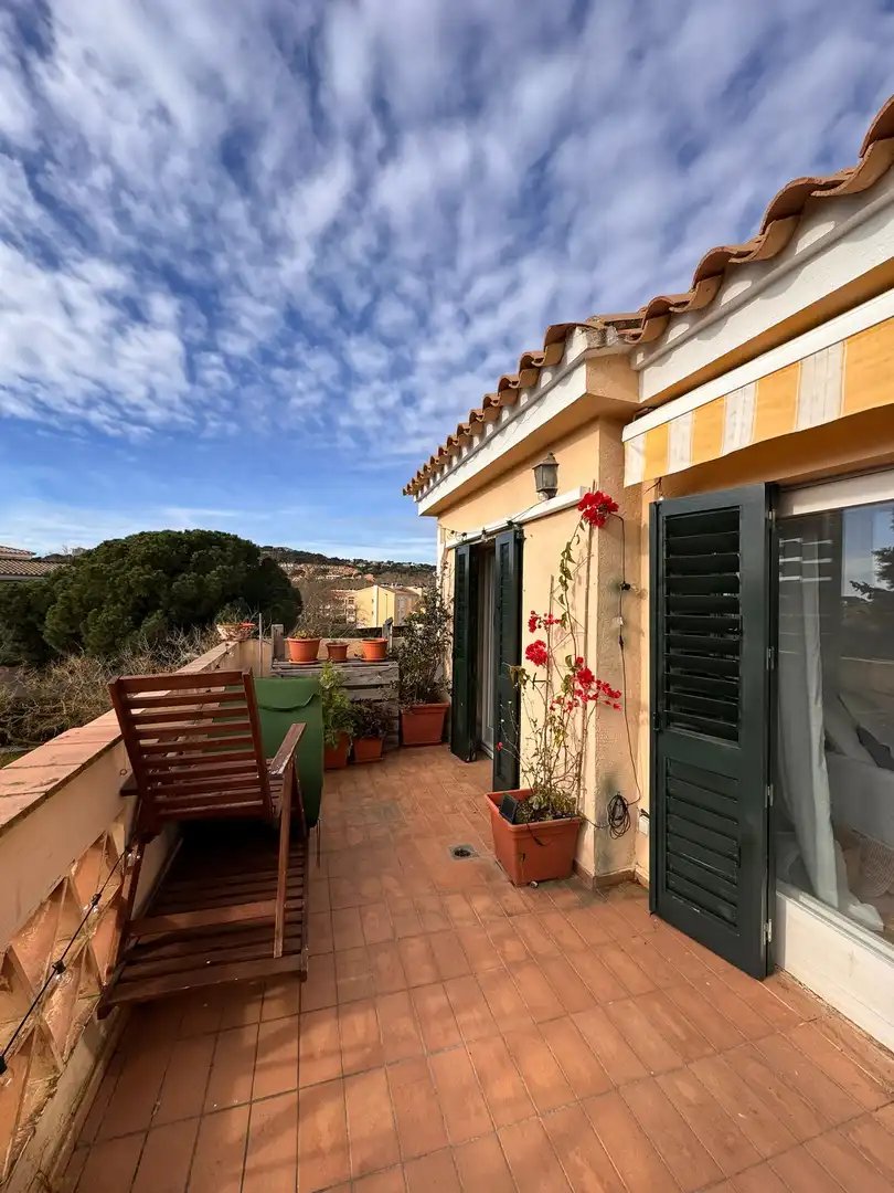 Terraza de Apartamento de alquiler en Castell d'Aro, Platja d'Aro i s'Agaró con Jardín privado, Piscina y Horno