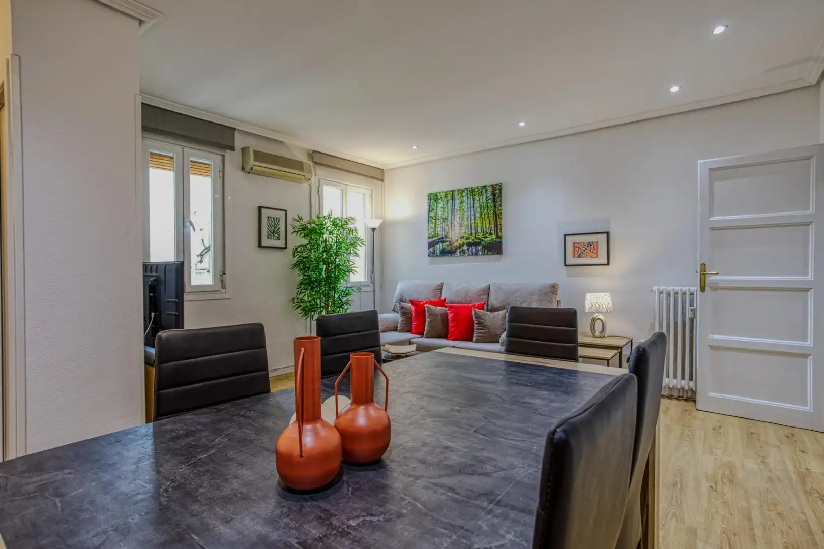 Sala d'estar de Apartament de lloguer en Madrid amb Aire condicionat, Calefacció i Parquet