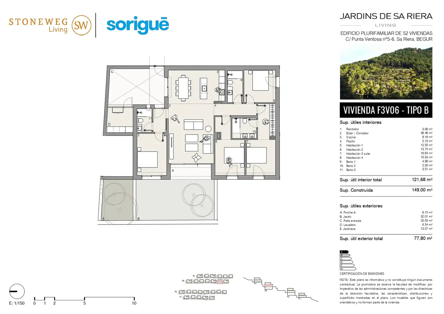 Wohnung zum Verkauf in Begur mit Klimaanlage, Heizung und Privatgarten
