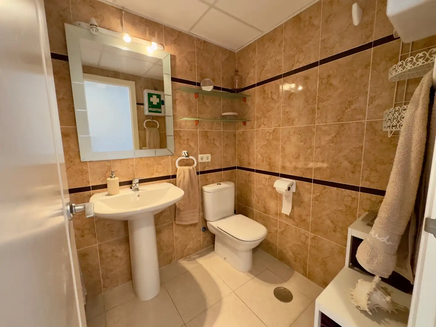 Bany de Apartament en venda en Calpe / Calp amb Aire condicionat, Calefacció i Terrassa