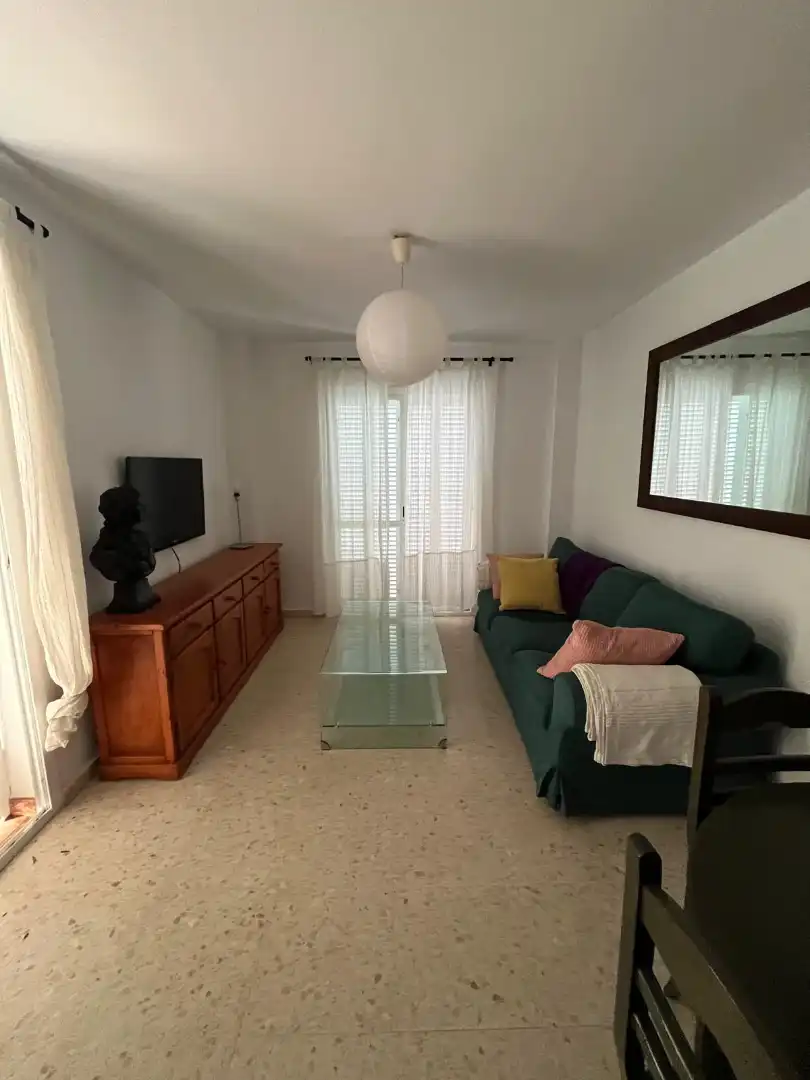 Sala d'estar de Pis de lloguer en Málaga amb Terrassa, Moblat i Forn