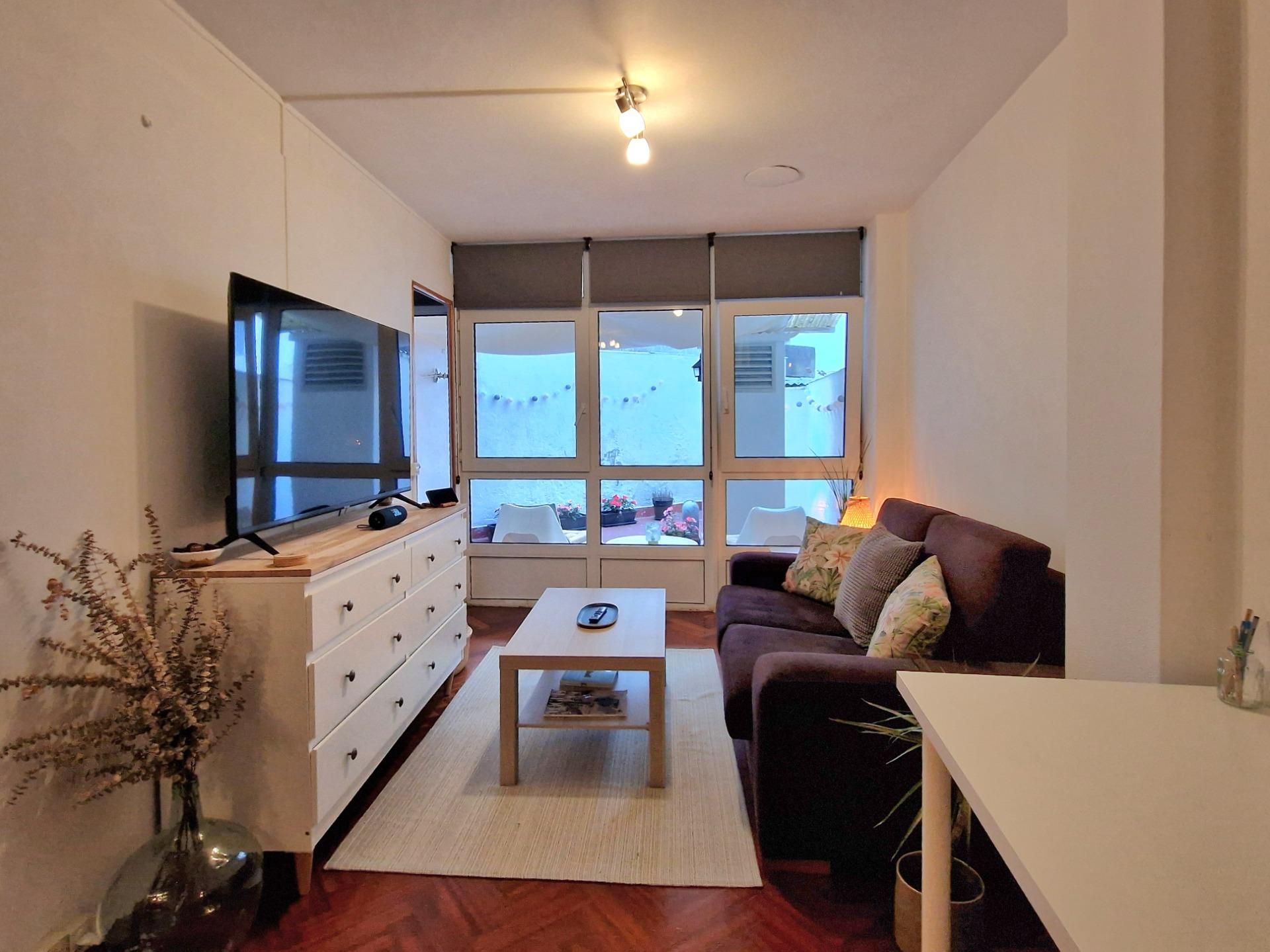 Sala de estar de Apartamento en venta en A Coruña Capital  con Calefacción y Parquet