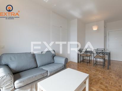 Living room of Apartment to rent in  Madrid Capital  with Air Conditioner, Heating and Terrace