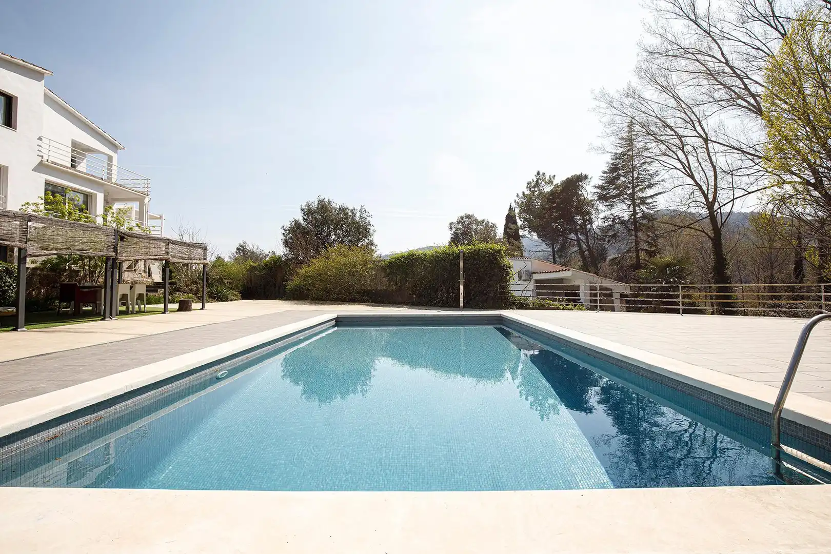 Piscina de Casa o chalet de alquiler en Sant Martí de Llémena con Aire acondicionado, Jardín privado y Terraza
