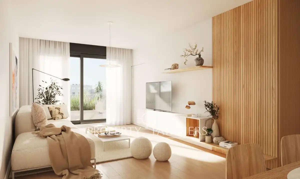 Sala de estar de Apartamento en venta en Málaga con Piscina