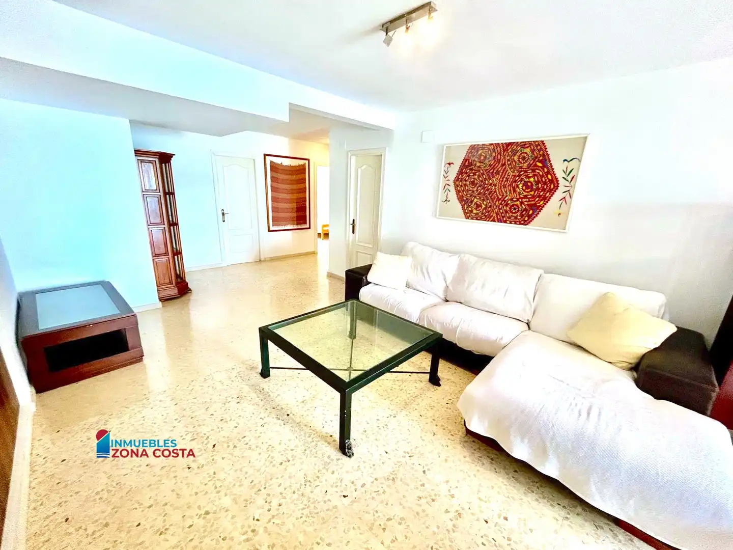 Sala d'estar de Apartament en venda en Alboraya amb Aire condicionat, Terrassa i Moblat