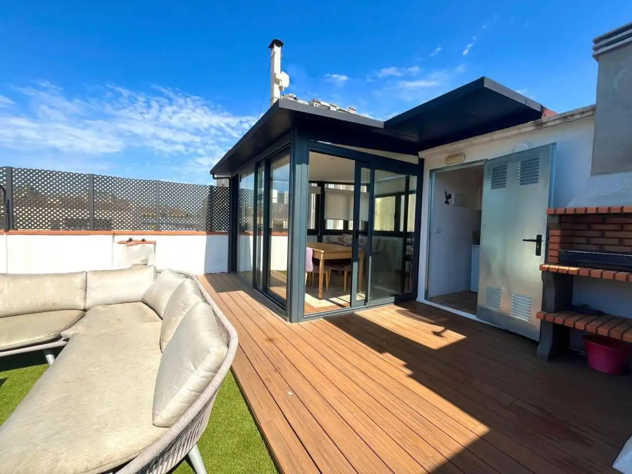 Terrace of Flat for sale in Girona  with Air Conditioner, Heating and Terrace