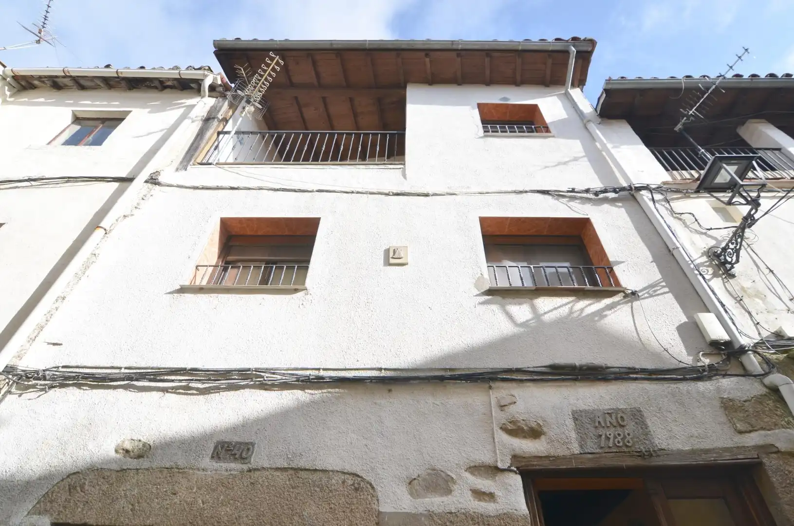 Vista exterior de Casa o chalet en venta en Villanueva del Conde con Calefacción, Trastero y Amueblado