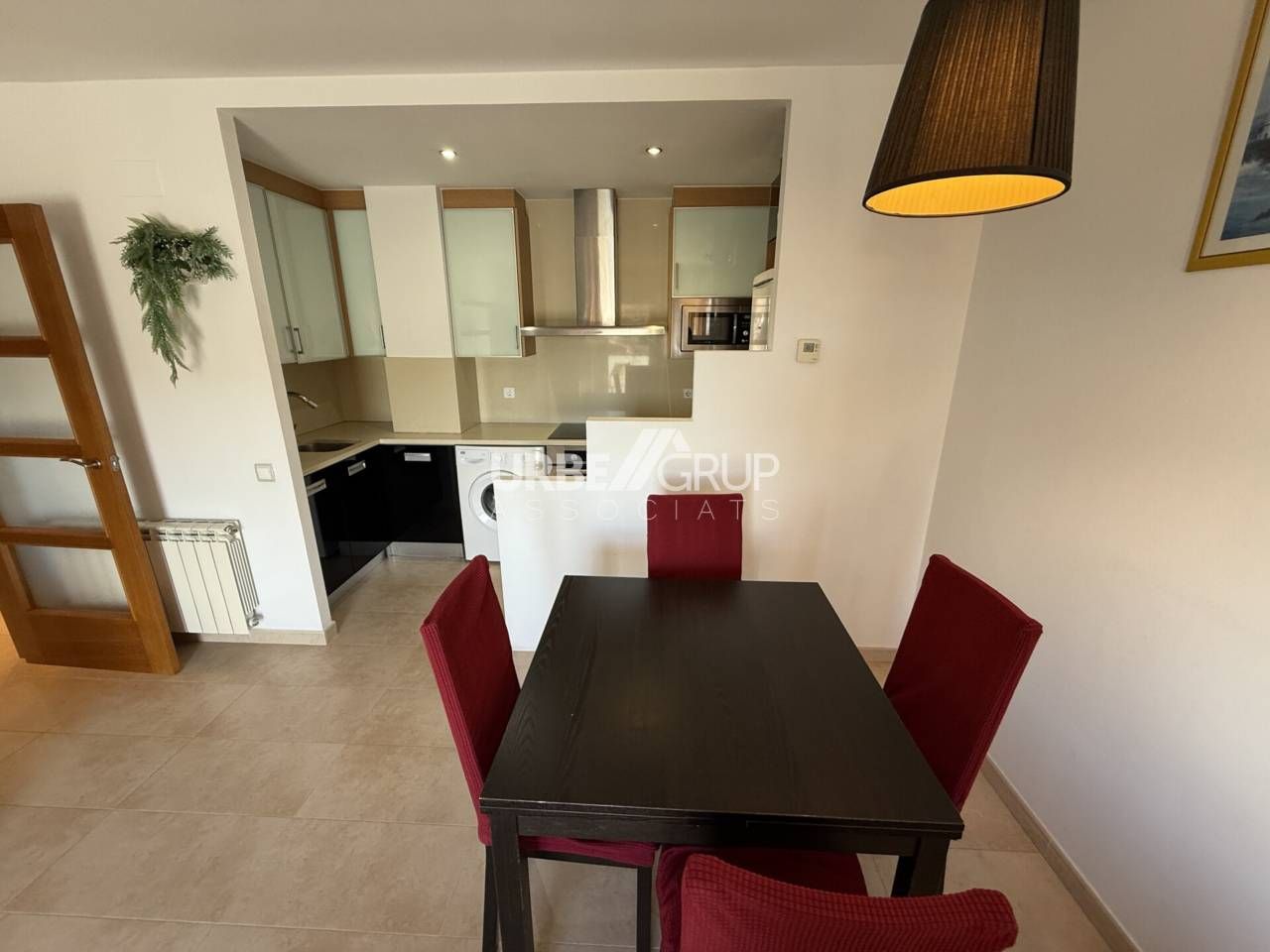 Kitchen of Flat to rent in Terrassa  with Heating, Furnished and Balcony