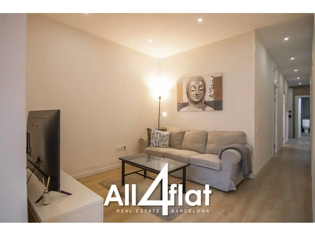 Living room of Flat for rent in Barcelona  with Furnished and Alarm