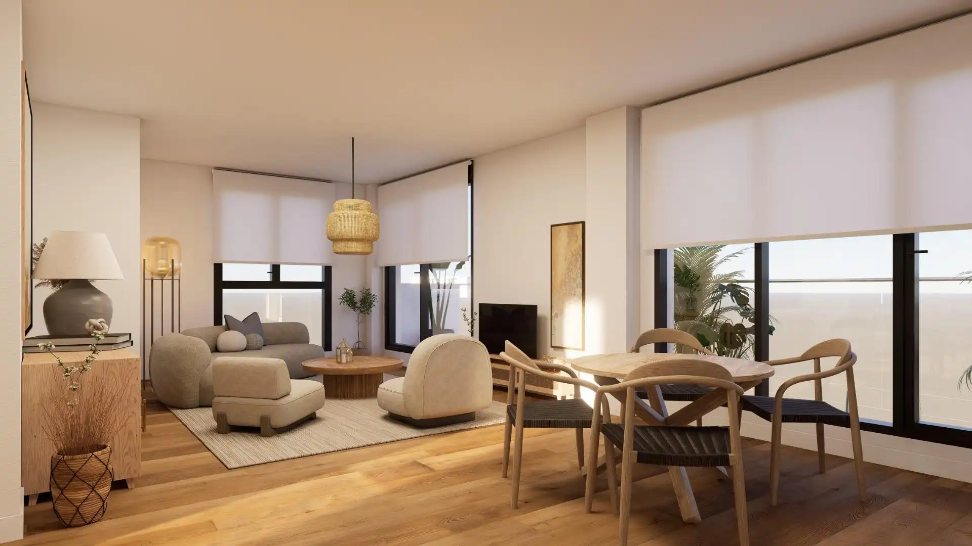 Sala de estar de Planta baja en venta en Jávea / Xàbia con Aire acondicionado, Jardín privado y Terraza