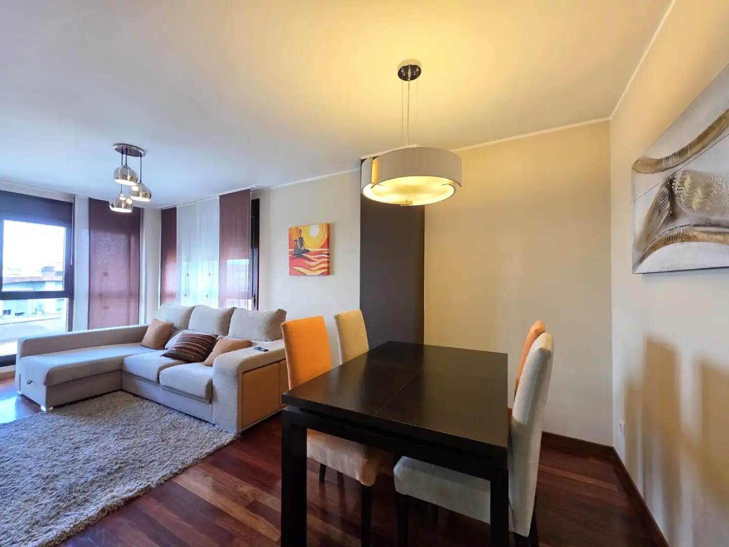 Sala de estar de Piso de alquiler en Siero con Calefacción, Parquet y Trastero