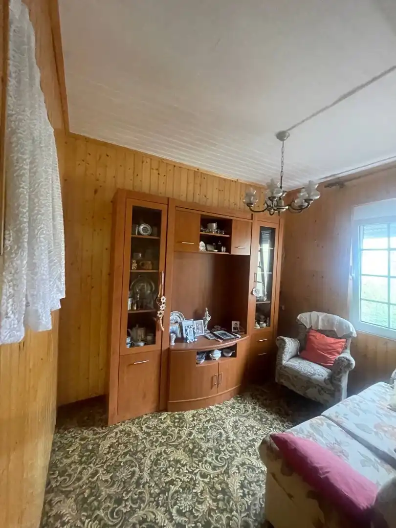 Living room of Detached homes for sale in Cariño  with Private garden, Furnished and Oven