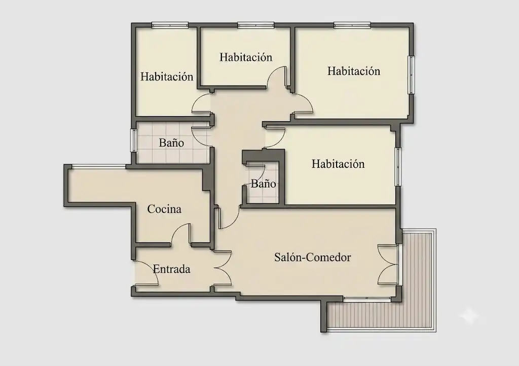 Flat for sale in Madrid  with Heating, Parquet flooring and Furnished