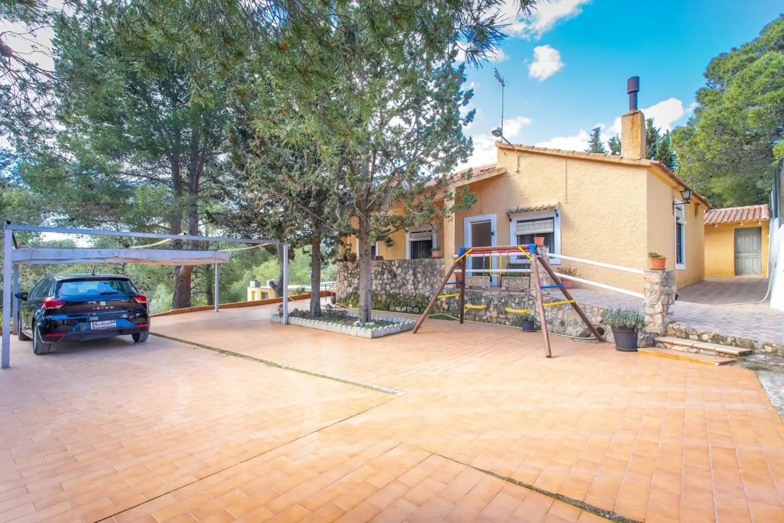 Jardí de Casa o xalet en venda en Mula amb Parquet, Terrassa i Moblat