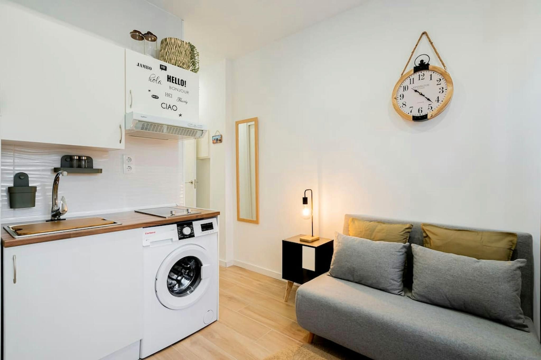 Bedroom of Flat to rent in  Madrid Capital  with Air Conditioner, Furnished and Washing machine