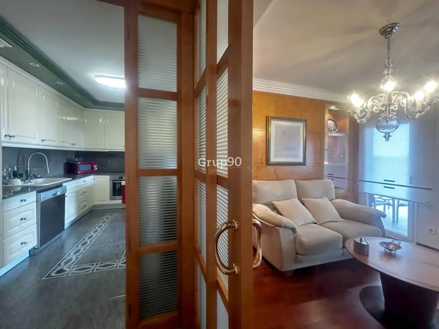 Sala d'estar de Àtic en venda en Lleida amb Parquet, Terrassa i Traster