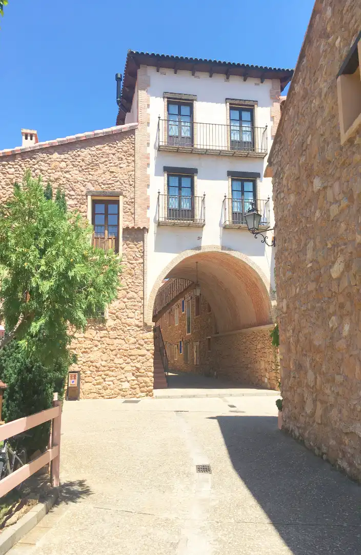 Vista exterior de Casa adosada en venda en San Agustín amb Calefacció, Jardí privat i Moblat