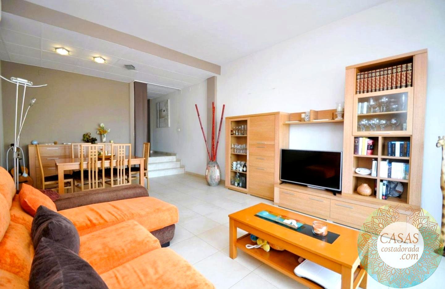 Sala d'estar de Casa o xalet en venda en Sant Carles de la Ràpita amb Jardí privat i Terrassa
