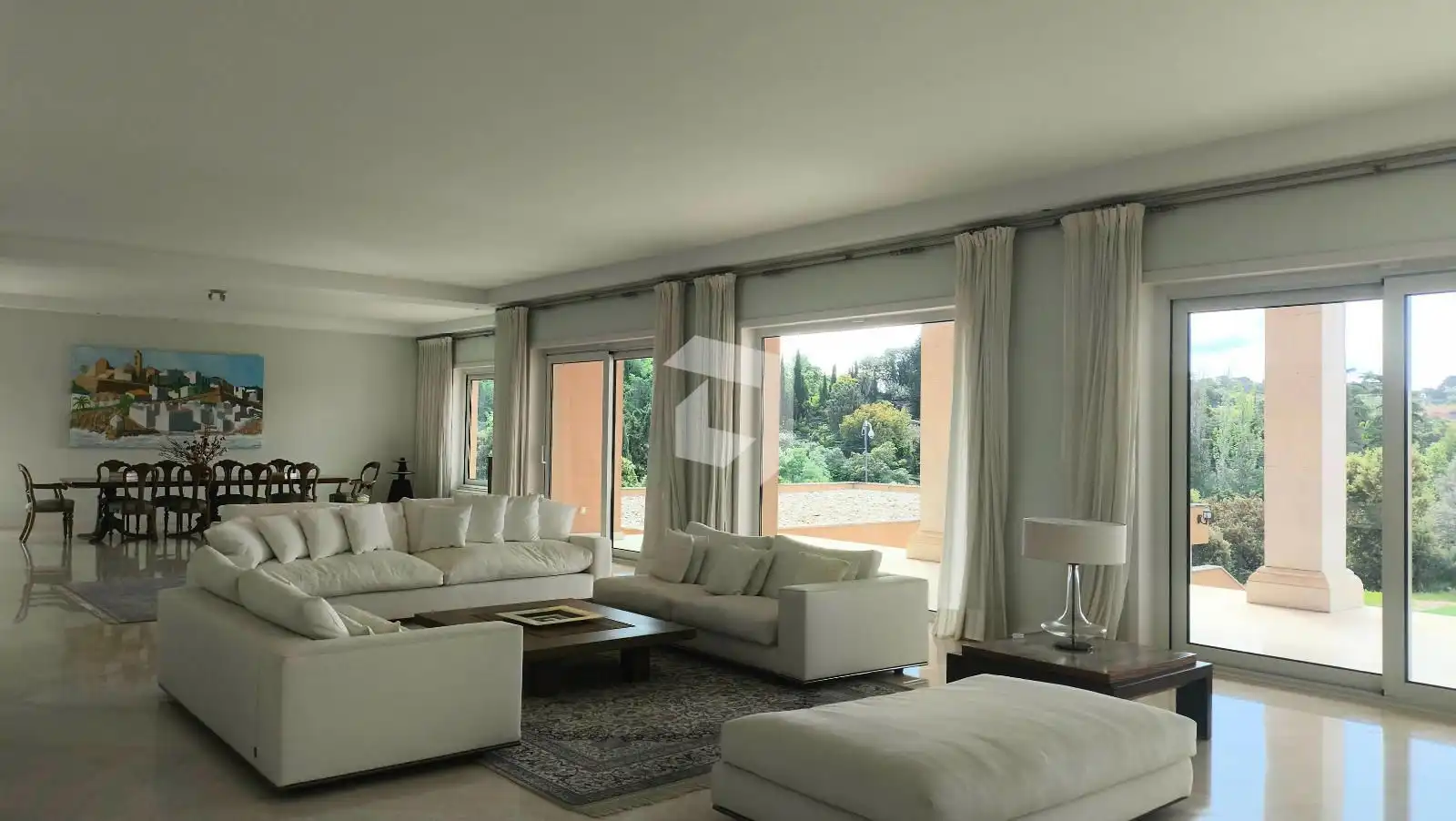Sala de estar de Casa o chalet en venta en Las Rozas de Madrid con Aire acondicionado, Calefacción y Terraza