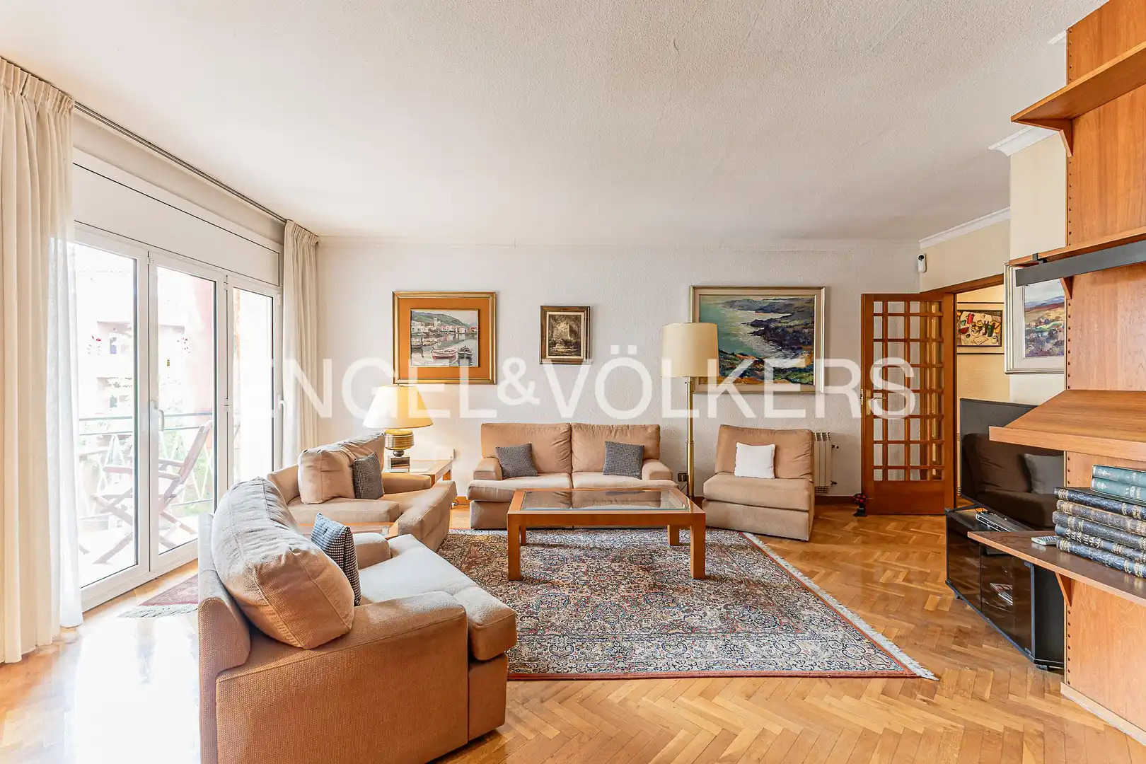 Sala de estar de Piso en venta en Barcelona con Calefacción y Balcón