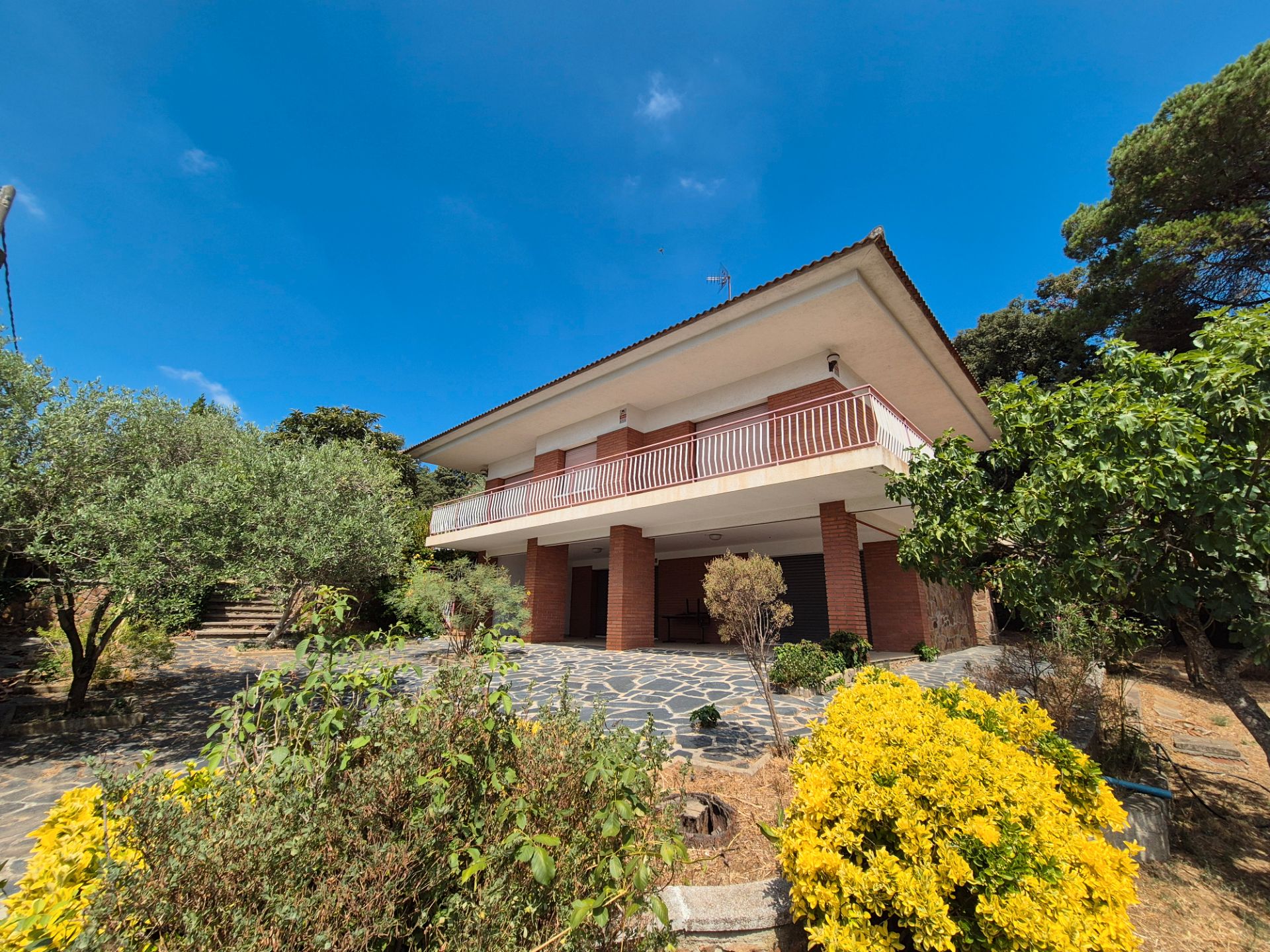 Exterior view of House or chalet for sale in Sant Antoni de Vilamajor  with Private garden, Terrace and Swimming Pool