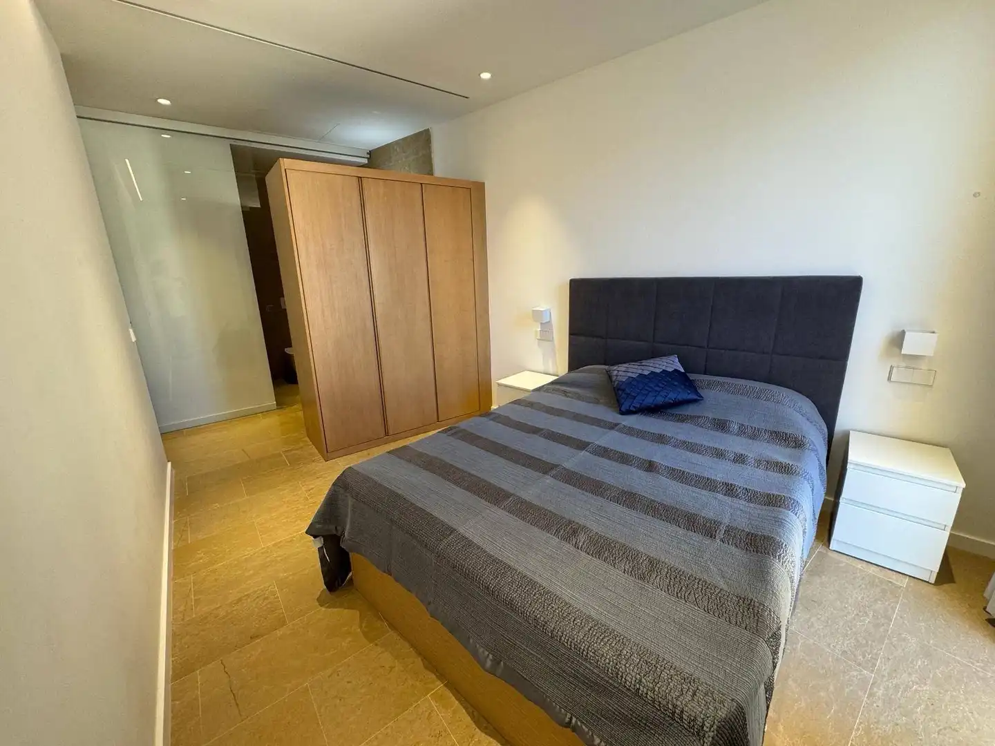 Schlafzimmer von Wohnung zur Miete in  Palma de Mallorca mit Klimaanlage, Heizung und Möbliert