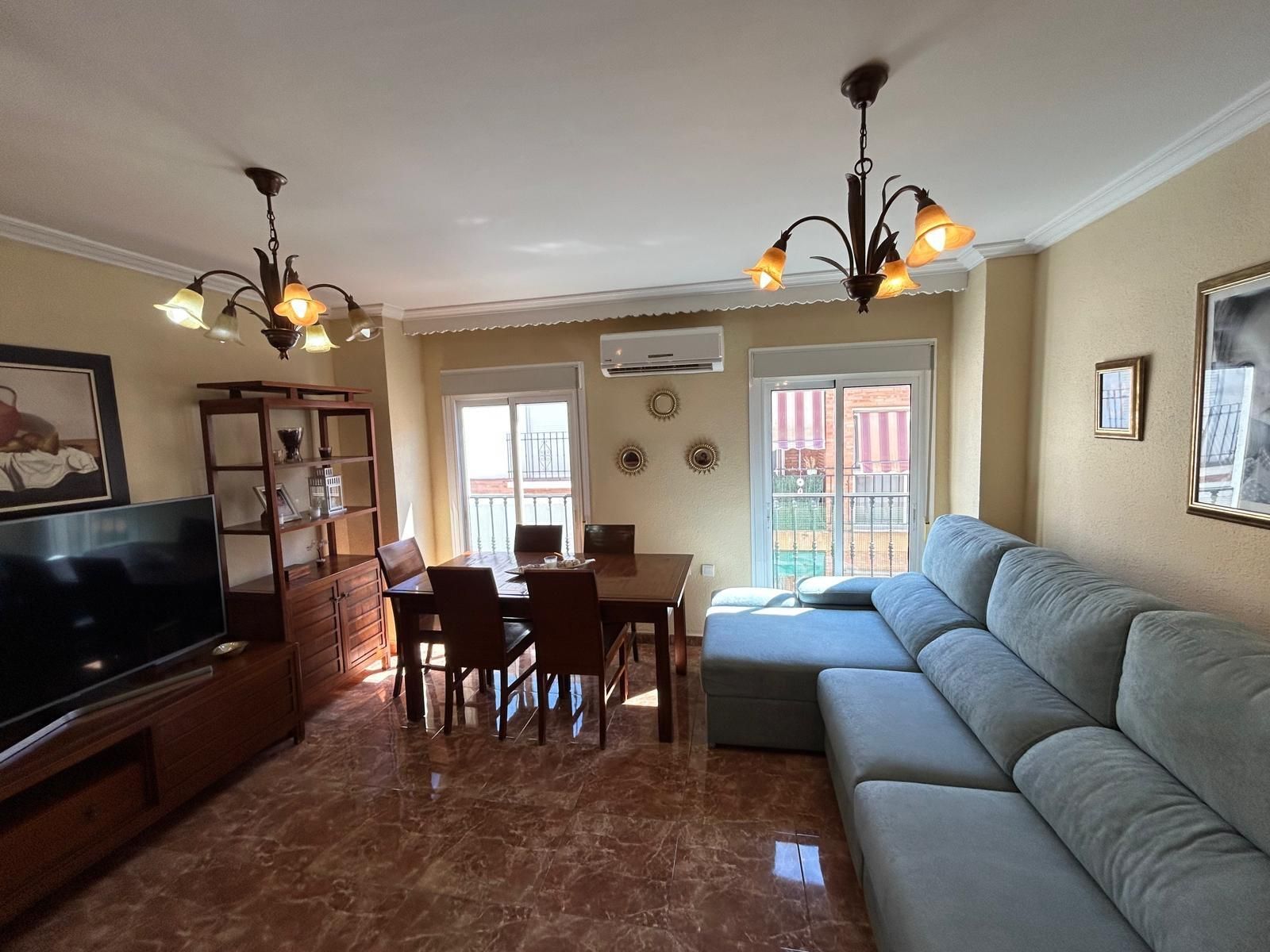 Sala d'estar de Pis en venda en Málaga Capital amb Aire condicionat i Balcó