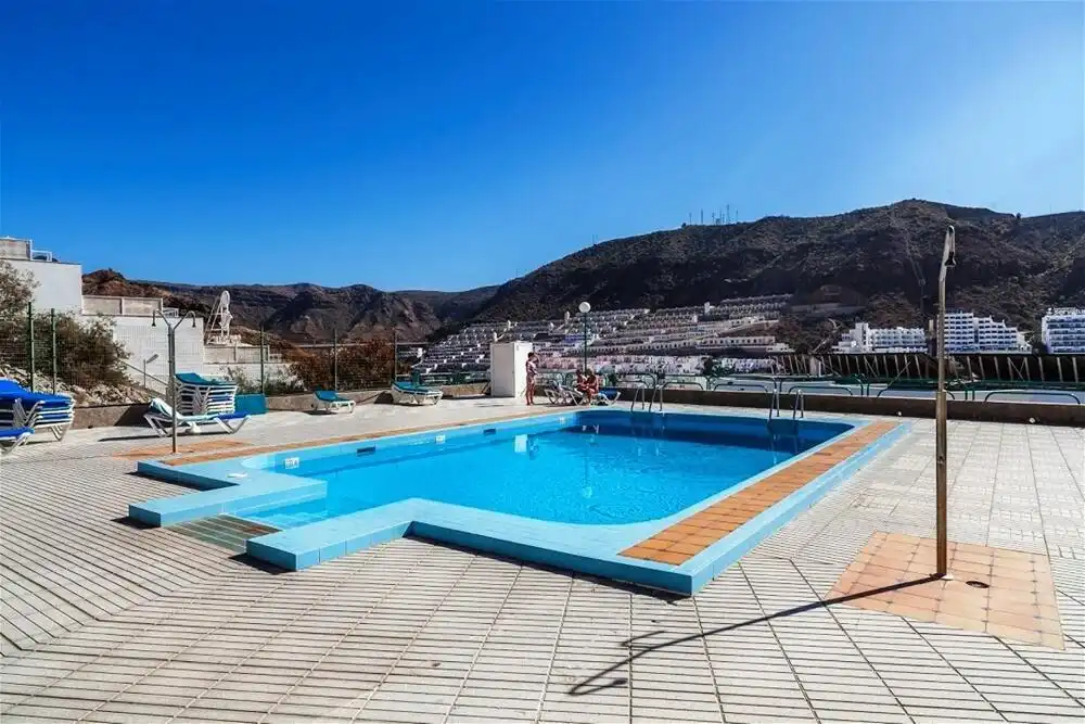 Swimming pool of Apartments for sale in Mogán  with Air Conditioner, Private garden and Terrace