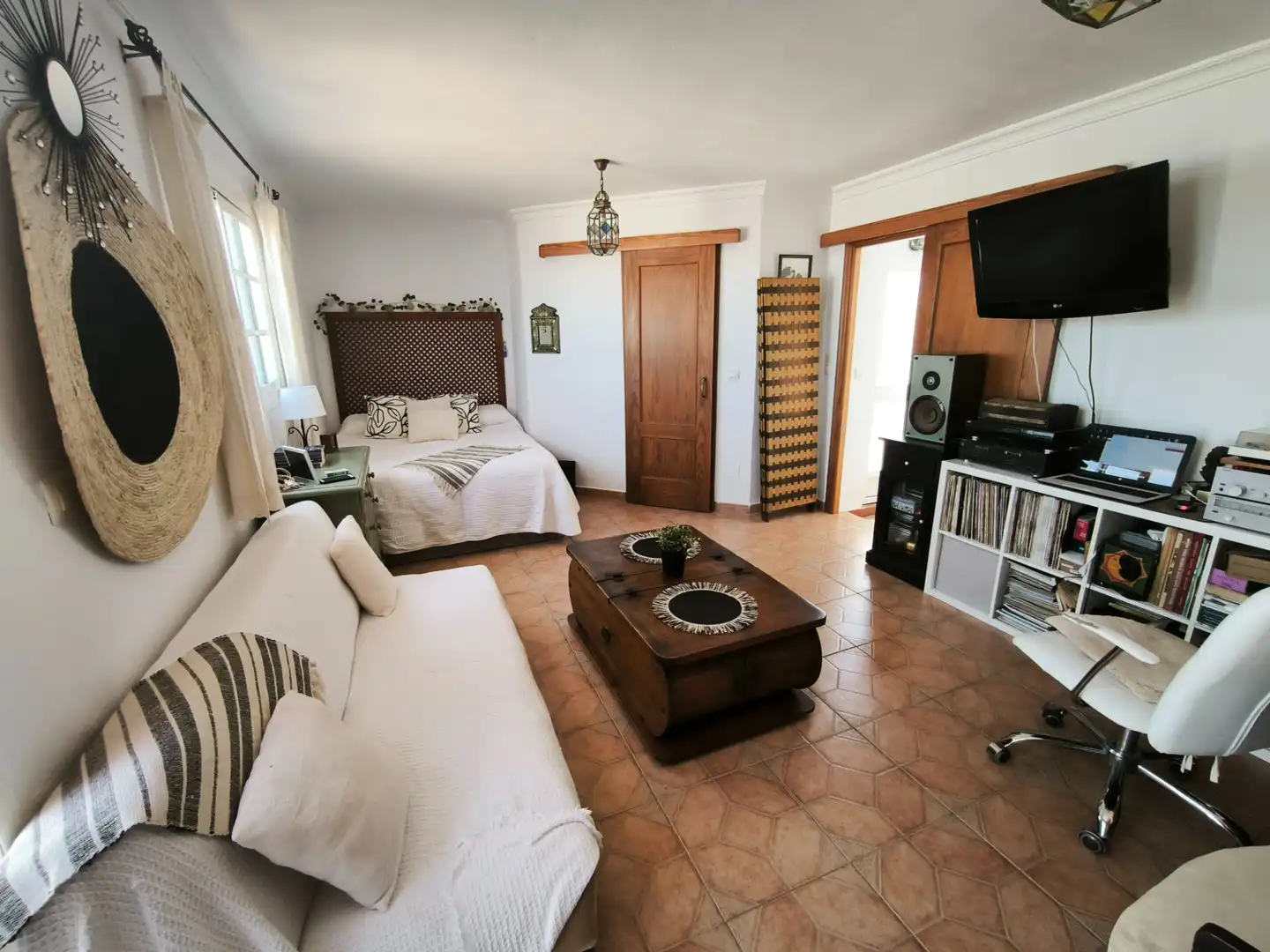 Sala d'estar de Casa o xalet en venda en San Roque amb Terrassa