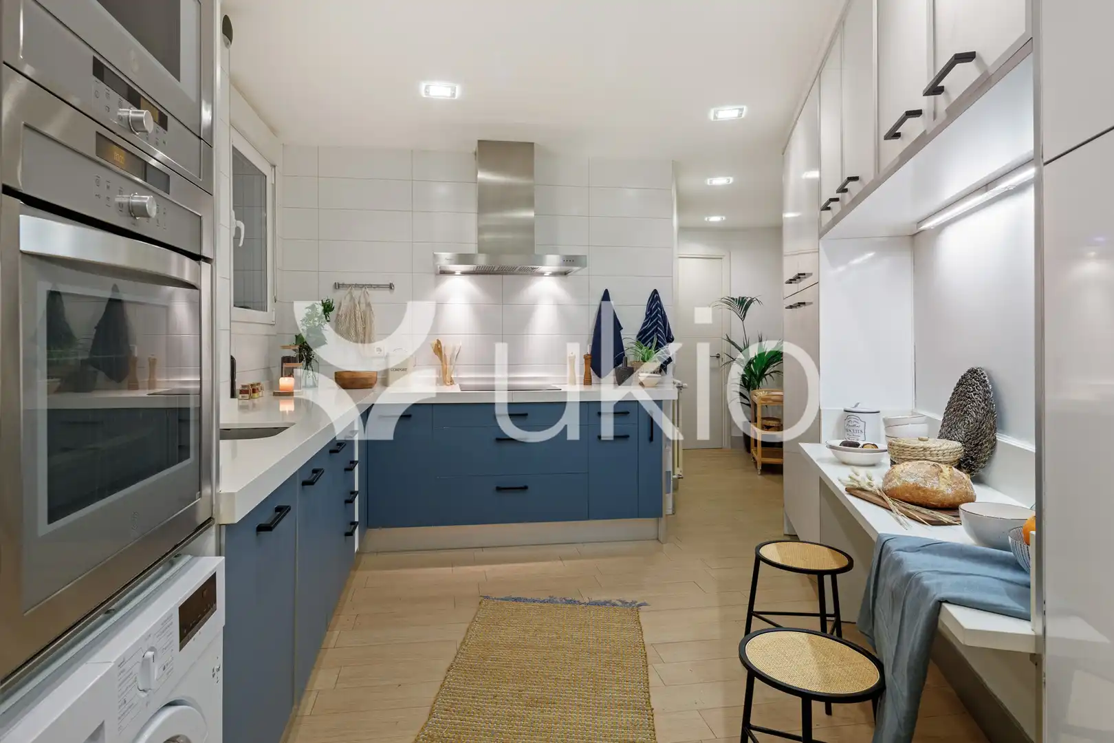 Cocina de Apartamento de alquiler en Madrid con Aire acondicionado, Calefacción y Amueblado