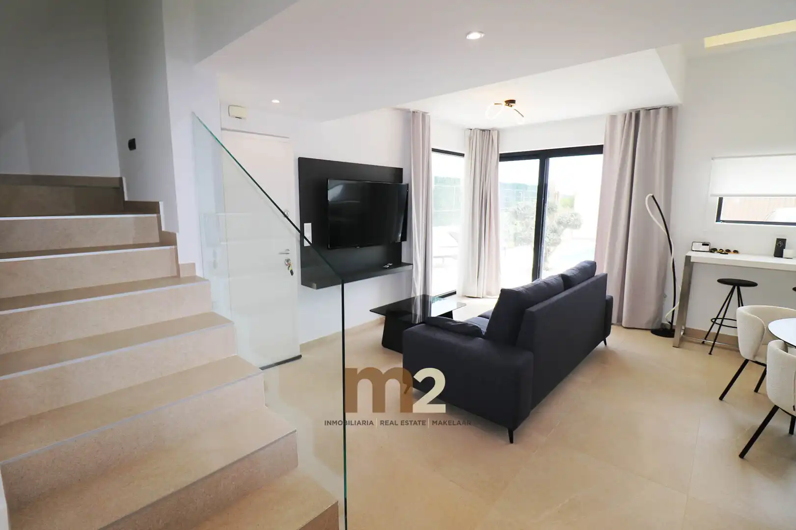 Sala de estar de Casa o chalet en venta en Guardamar del Segura con Aire acondicionado, Calefacción y Jardín privado