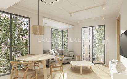 Sala d'estar de Apartament en venda en  Barcelona Capital amb Aire condicionat, Calefacció i Terrassa