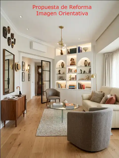 Sala de estar de Piso en venta en Almería con Aire acondicionado, Balcón y Alarma