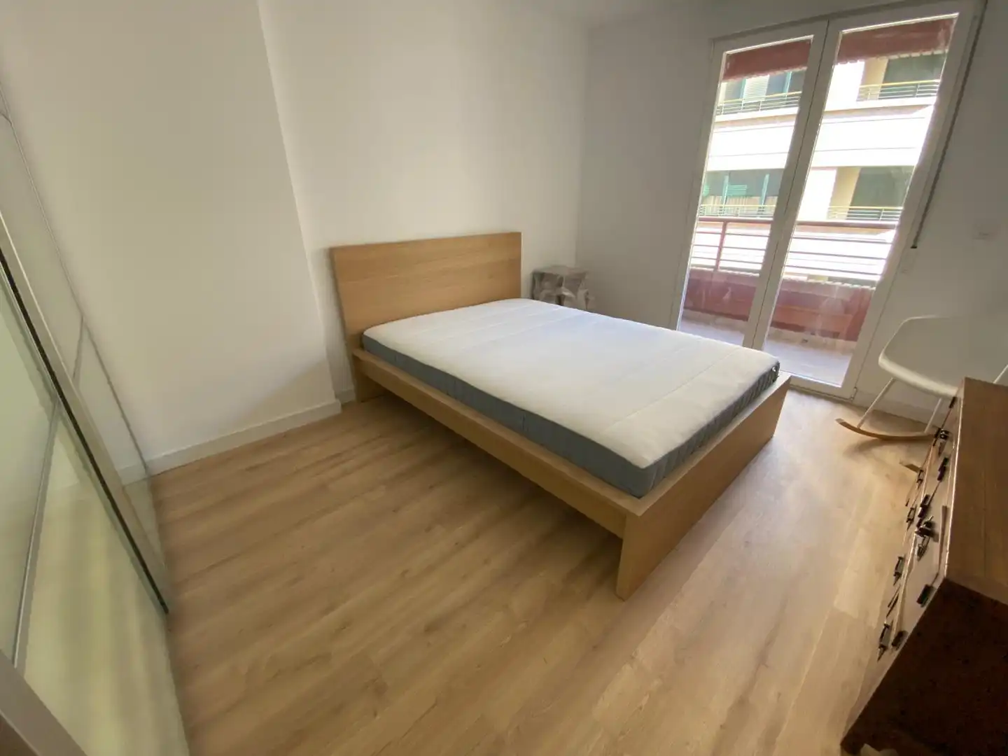 Bedroom of Flat for rent in Albacete  with Air Conditioner, Heating and Parquet flooring