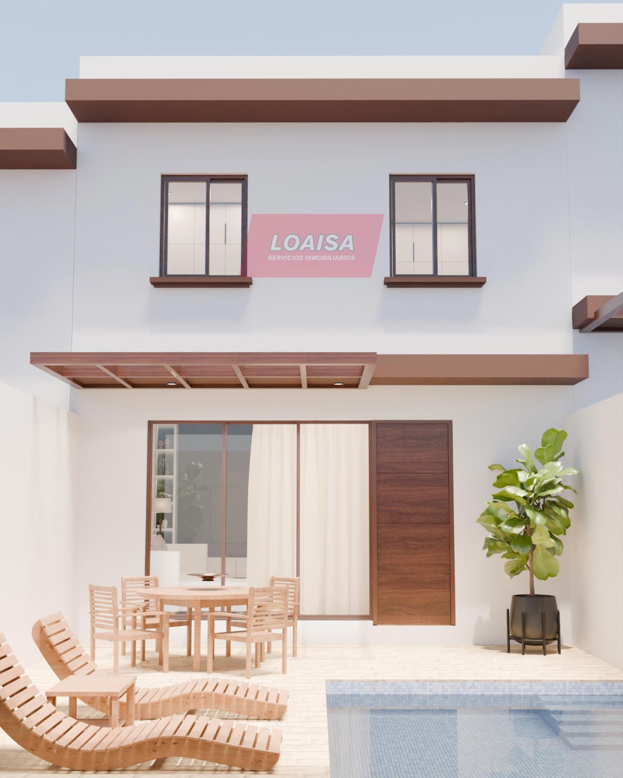 Exterior view of Single-family semi-detached for sale in Antas  with Heating, Terrace and Swimming Pool