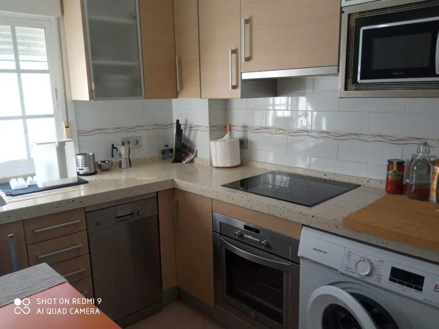 Cocina de Piso de alquiler en Chiclana de la Frontera con Aire acondicionado y Balcón