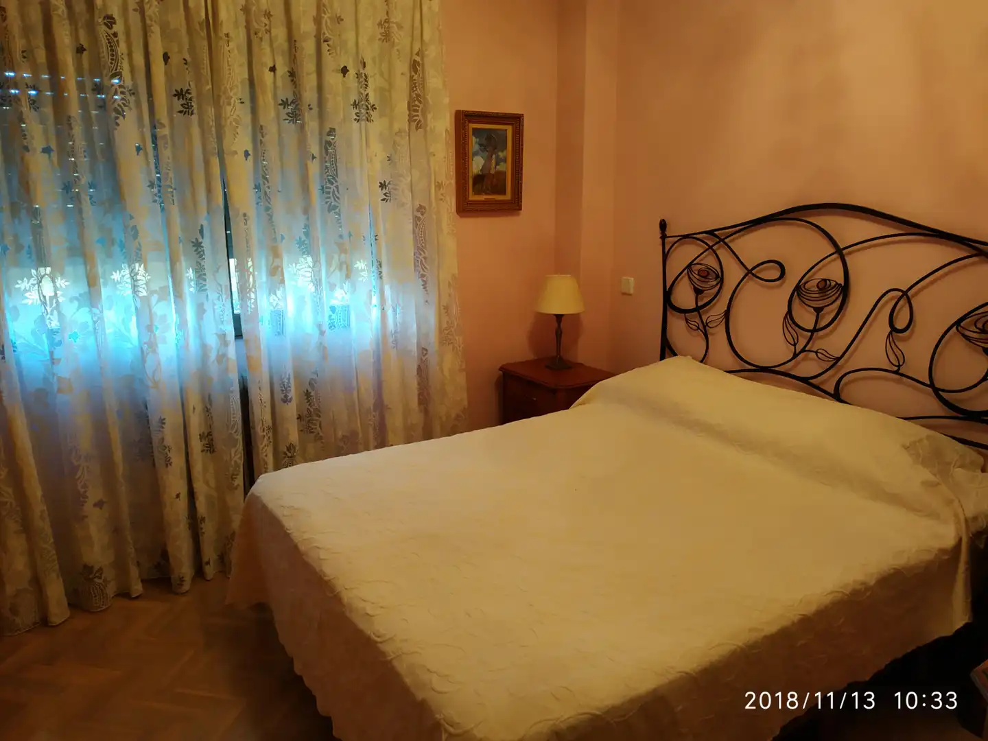 Schlafzimmer von Wohnung zur Miete in Madrid mit Klimaanlage, Heizung und Parkett