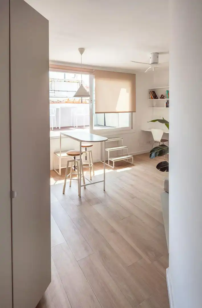 Terrasse von Wohnung zur Miete in L'Hospitalet de Llobregat mit Klimaanlage, Heizung und Möbliert