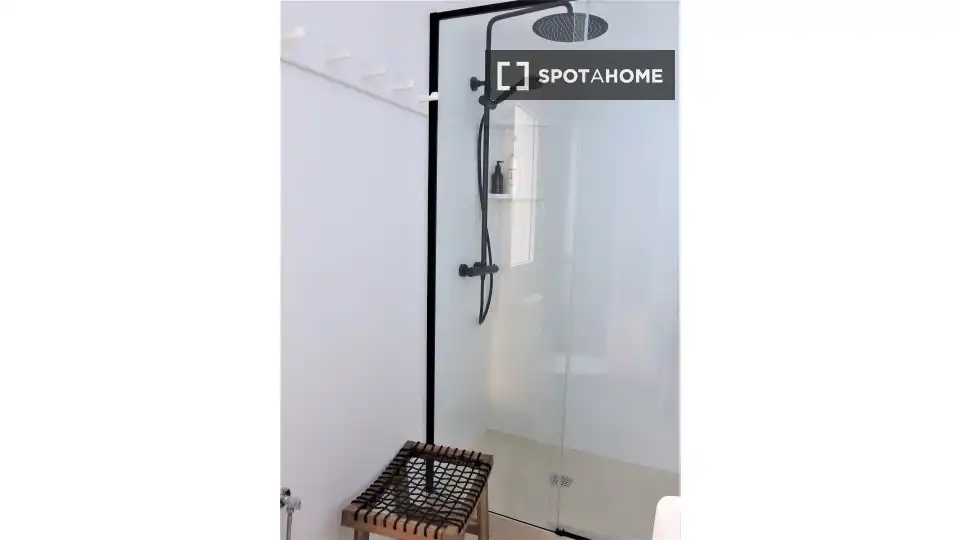 Bathroom of Apartments for share in Alicante / Alacant  with Air Conditioner, Terrace and Furnished