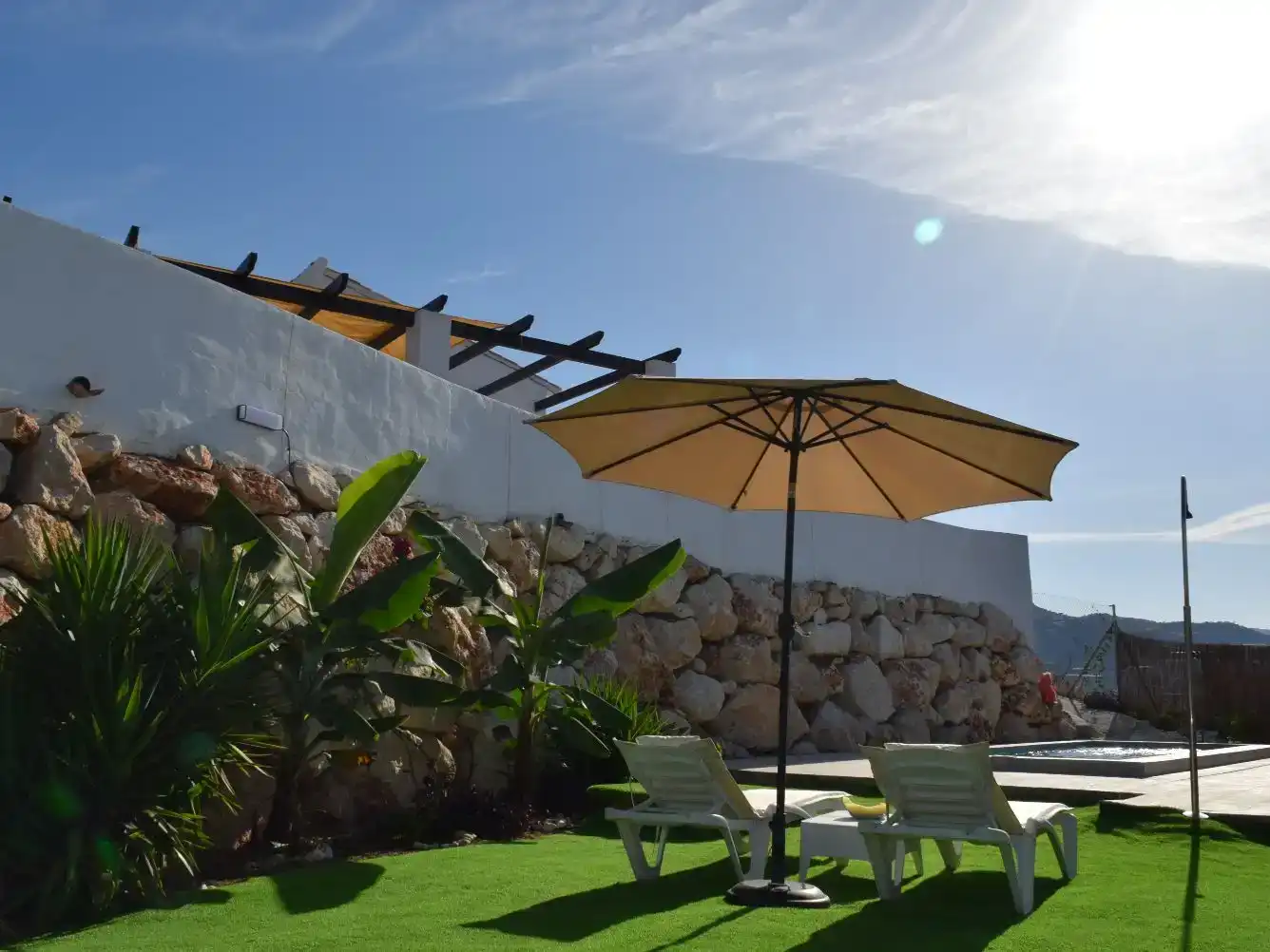 Terraza de Casa o chalet de alquiler en Algarrobo con Aire acondicionado, Jardín privado y Trastero