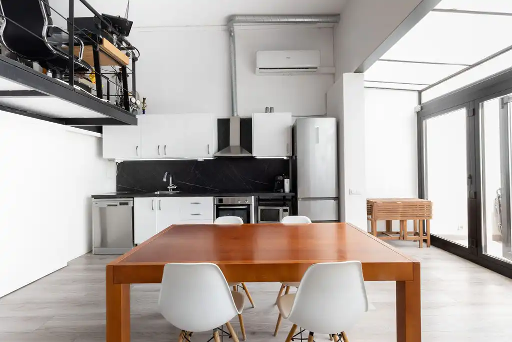 Küche von Haus oder Chalet zum Verkauf in Badalona mit Klimaanlage, Heizung und Parkett