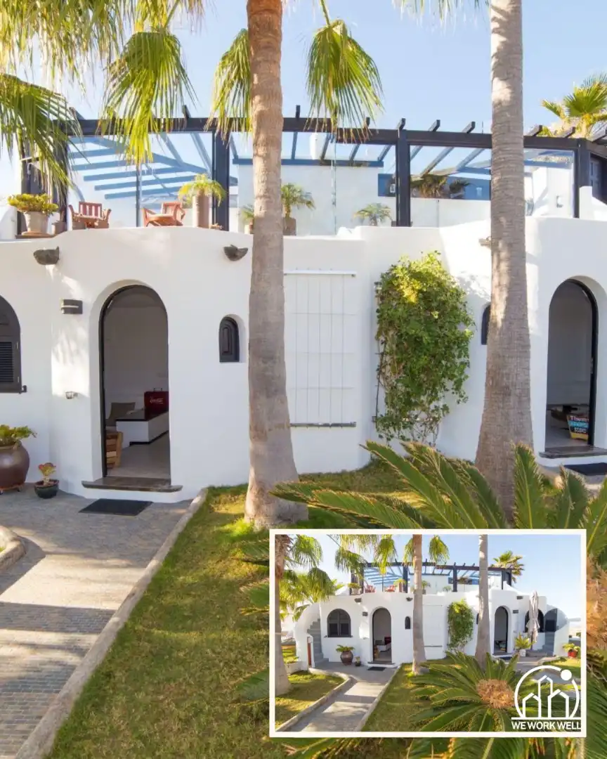 Vista exterior de Casa o xalet en venda en La Oliva amb Aire condicionat, Jardí privat i Parquet