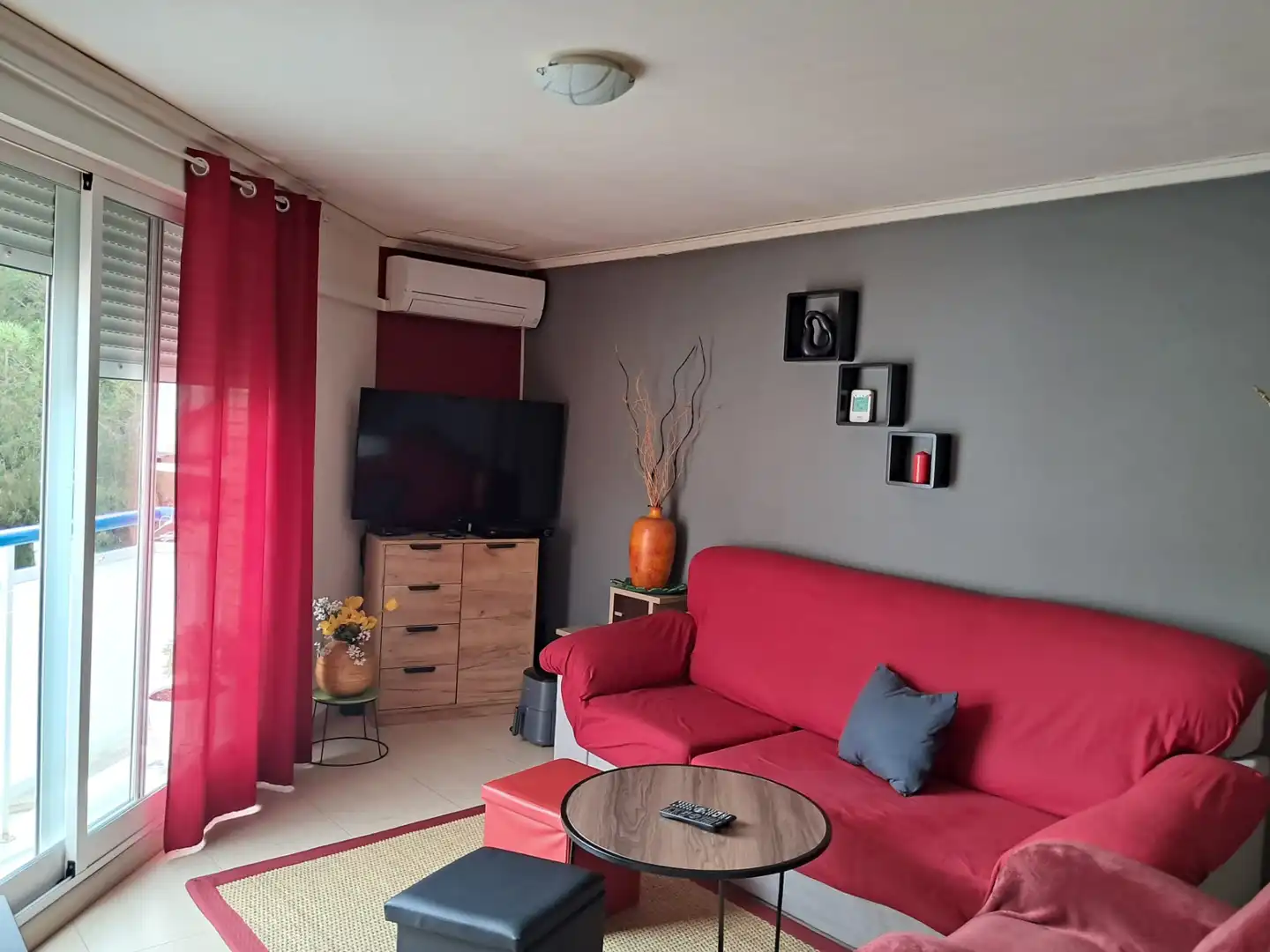 Sala d'estar de Pis en venda en Gandia amb Aire condicionat, Traster i Moblat