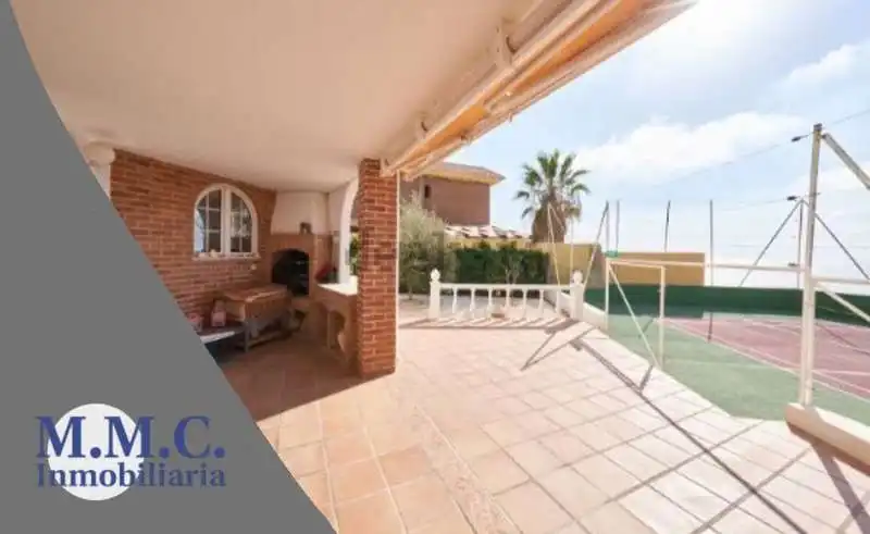Garden of Houses for sale in Roquetas de Mar  with Air Conditioner, Heating and Private garden